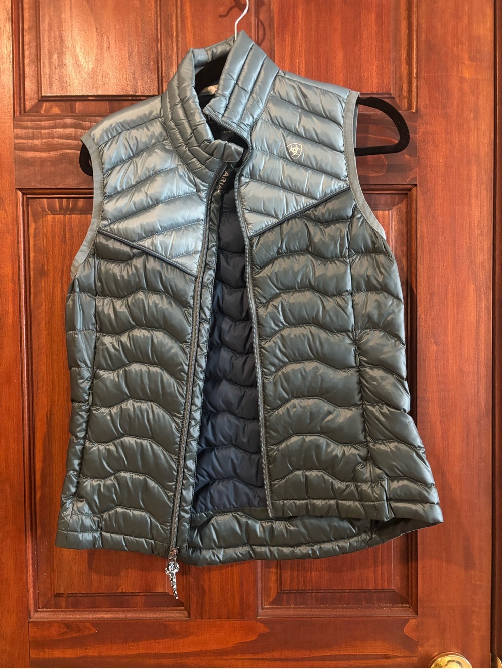 Ariat Quilted Puffer Vest in Olive Gray